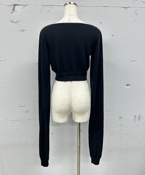 PROVOKE （プロヴォーク）の「2WAY BOATNECK PULLOVER（Tシャツ/カットソー・レディース・ライトベージュ/ブラック・FREE）」の6枚目の写真