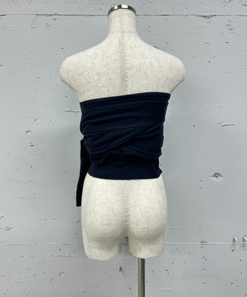 PROVOKE （プロヴォーク）の「2WAY BOATNECK PULLOVER（Tシャツ/カットソー・レディース・ライトベージュ/ブラック・FREE）」の9枚目の写真