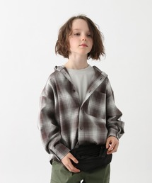 GLOBAL WORK | イージーケアフードシャツ長袖/637846(シャツ/ブラウス)