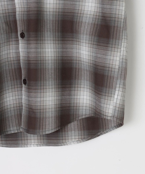 GLOBAL WORK(グローバルワーク)の「イージーケアフードシャツ長袖/637846(シャツ/ブラウス・キッズ・ブラウン/ブルー・160cm/150cm/140cm/130cm)」の7枚目の写真