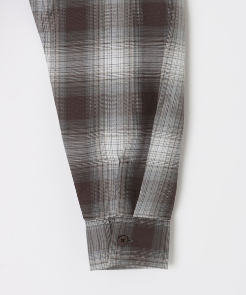 GLOBAL WORK(グローバルワーク)の「イージーケアフードシャツ長袖/637846(シャツ/ブラウス・キッズ・ブラウン/ブルー・160cm/150cm/140cm/130cm)」の8枚目の写真