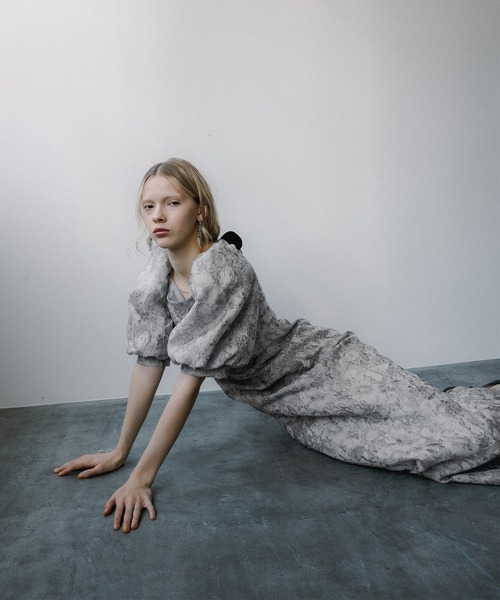Sheer Jacquard Organza Dress（ドレス）｜et.UNiVER（エトユニベール