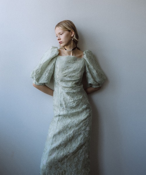 Sheer Jacquard Organza Dress（ドレス）｜et.UNiVER（エトユニベール