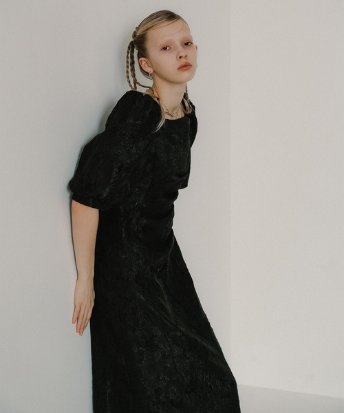 Sheer Jacquard Organza Dress（ドレス）｜et.UNiVER（エトユニベール