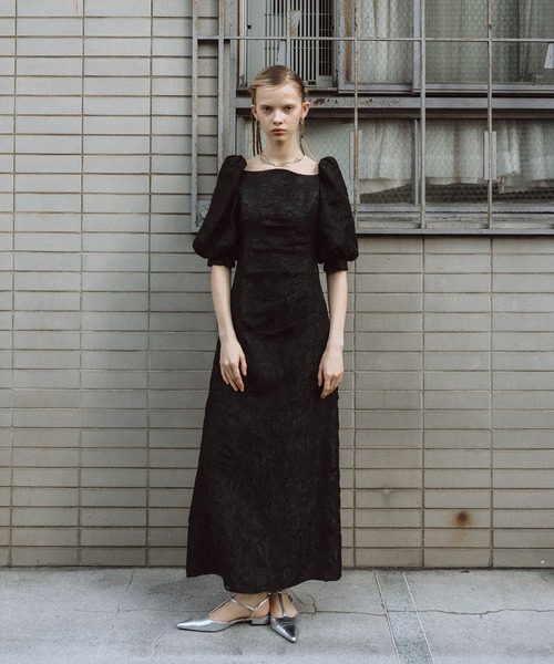 Sheer Jacquard Organza Dress（ドレス）｜et.UNiVER（エトユニベール
