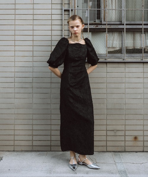 Sheer Jacquard Organza Dress（ドレス）｜et.UNiVER（エトユニベール