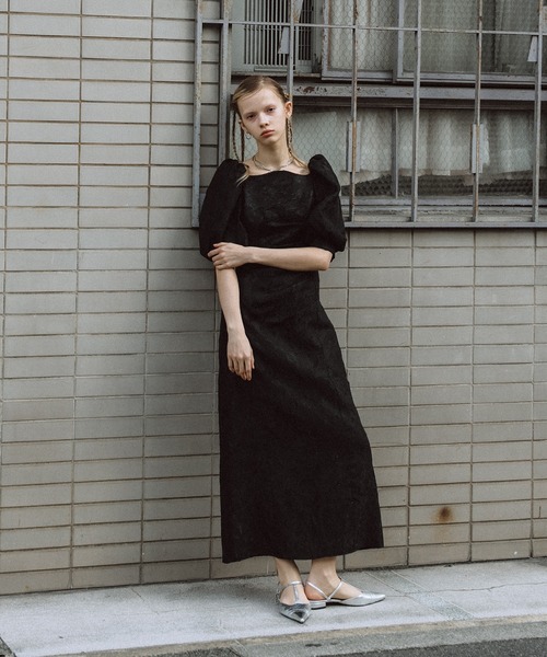 Sheer Jacquard Organza Dress（ドレス）｜et.UNiVER（エトユニベール