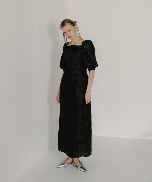 Sheer Jacquard Organza Dress（ドレス）｜et.UNiVER（エトユニベール