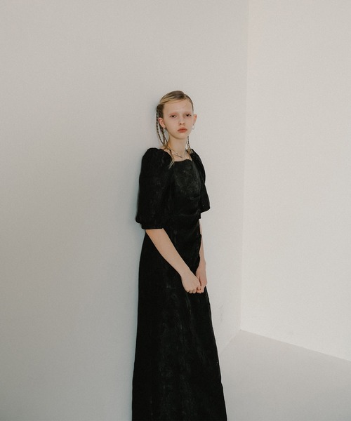 Sheer Jacquard Organza Dress（ドレス）｜et.UNiVER（エトユニベール