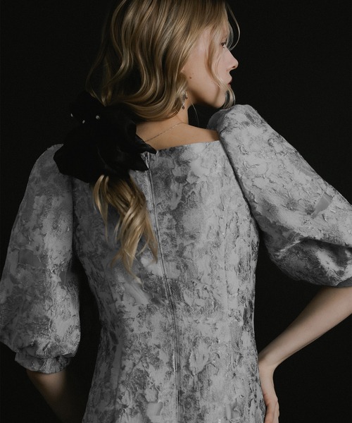 Sheer Jacquard Organza Dress（ドレス）｜et.UNiVER（エトユニベール