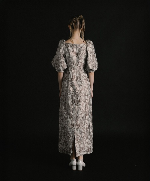 Sheer Jacquard Organza Dress（ドレス）｜et.UNiVER（エトユニベール