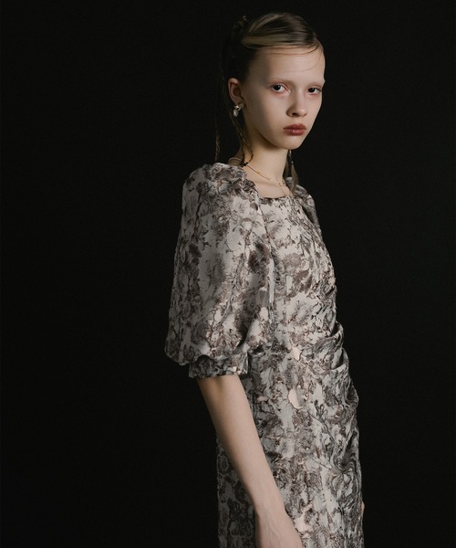 Sheer Jacquard Organza Dress（ドレス）｜et.UNiVER（エトユニベール