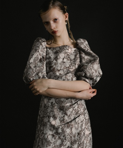 Sheer Jacquard Organza Dress（ドレス）｜et.UNiVER（エトユニベール