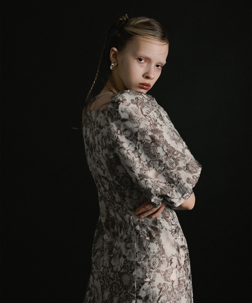Sheer Jacquard Organza Dress（ドレス）｜et.UNiVER（エトユニベール