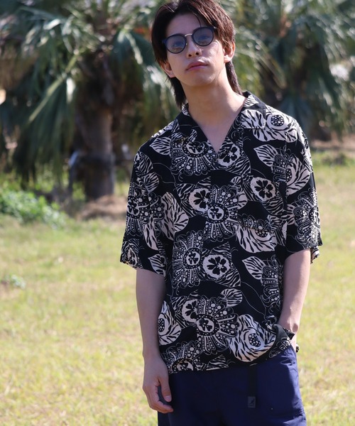 Toucan Surfing лёгкая коллекция: футболка‑серф шортс — Open Collar Shirt