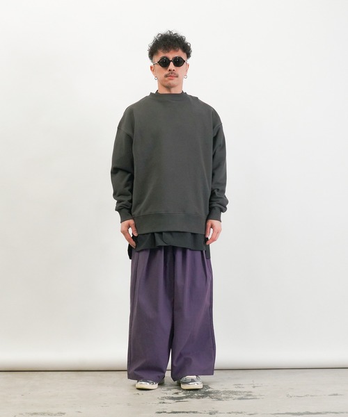 Aphlotus(アプロタス)の「ピグメント裏毛トレーナー(スウェット・メンズ・ホワイト/ブラック・SMALL/LARGE/MEDIUM)」の18枚目の写真
