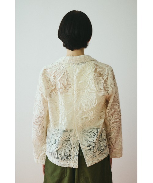 HeRIN.CYE（ヘリンドットサイ）の「Lace jacket　　レースジャケット（その他アウター・レディース・オフホワイト/ブラック・FREE）」の18枚目の写真