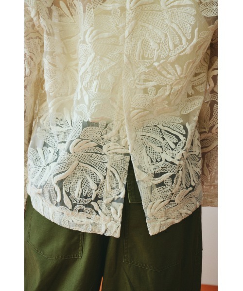 HeRIN.CYE（ヘリンドットサイ）の「Lace jacket　　レースジャケット（その他アウター・レディース・オフホワイト/ブラック・FREE）」の21枚目の写真