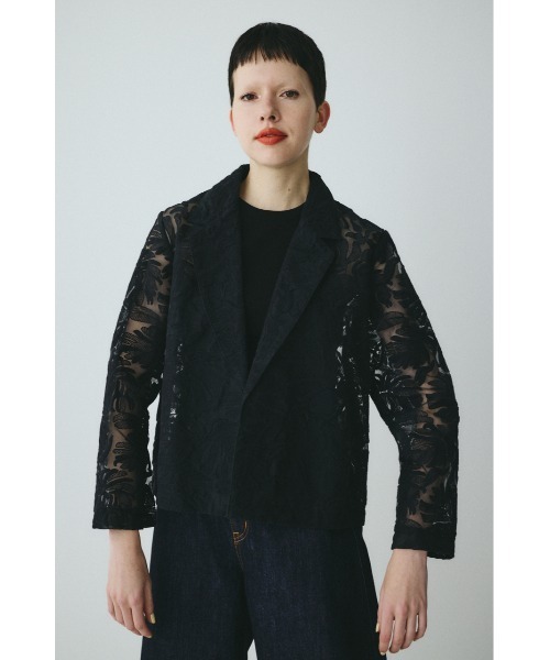 HeRIN.CYE（ヘリンドットサイ）の「Lace jacket　　レースジャケット（その他アウター・レディース・オフホワイト/ブラック・FREE）」の6枚目の写真