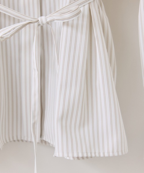 POLO BCS(ポロ ビーシーエス)の「【POLO BCS】ベルト付きウエストタックシャツ/WEB限定カラー(シャツ/ブラウス・レディース・ベージュ系その他/ホワイト系その他/ホワイト/ピンク系その他2/サックスブルー・FREE)」の21枚目の写真