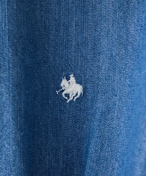 POLO BCS(ポロ ビーシーエス)の「【POLO BCS】ベルト付きウエストタックシャツ/WEB限定カラー(シャツ/ブラウス・レディース・ベージュ系その他/ホワイト系その他/ホワイト/ピンク系その他2/サックスブルー・FREE)」の13枚目の写真