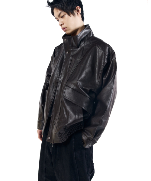 AAKAM(アーカム)の「Dad Leather Jacket (Brown)(ライダースジャケット・レディース・その他・1/2)」の12枚目の写真