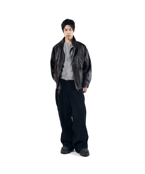 AAKAM(アーカム)の「Dad Leather Jacket (Brown)(ライダースジャケット・レディース・その他・1/2)」の15枚目の写真