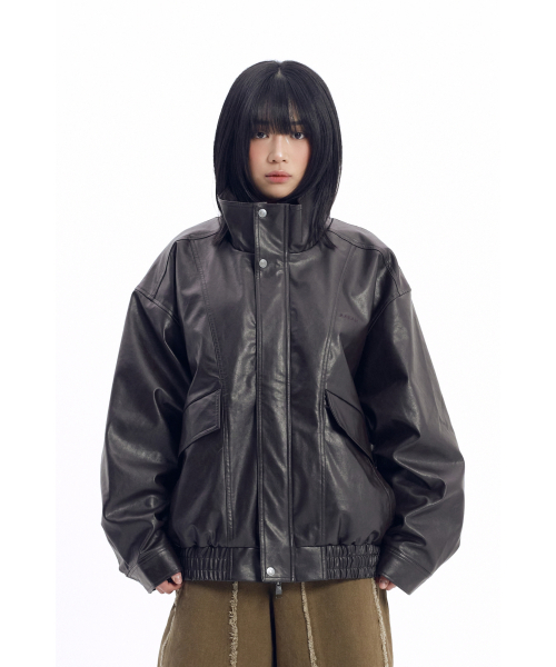 AAKAM(アーカム)の「Dad Leather Jacket (Brown)(ライダースジャケット・レディース・その他・1/2)」の17枚目の写真