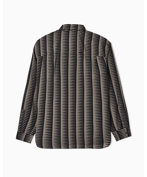 EMPORIO ARMANI(エンポリオアルマーニ)の「【エンポリオ アルマーニ】コンフォートフィットシャツ リヨセル混紡 オールオーバープリント(シャツ/ブラウス・メンズ・ネイビー系/ブラック×ホワイト・X-LARGE/SMALL/MEDIUM/LARGE/X-SMALL)」の3枚目の写真