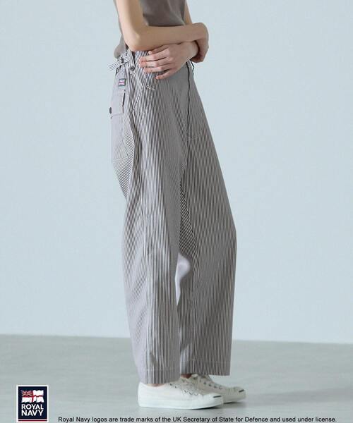Lourmarin（ルールマラン）の「《別注》【ROYAL NAVY/ロイヤルネイビー】コットンストレートパンツ（その他パンツ・レディース・ブラウン系その他/ブルー系その他/ベージュ/ブラウン・2/4/3）」の3枚目の写真