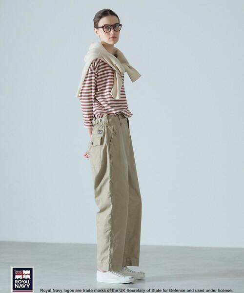 Lourmarin（ルールマラン）の「《別注》【ROYAL NAVY/ロイヤルネイビー】コットンストレートパンツ（その他パンツ・レディース・ブラウン系その他/ブルー系その他/ベージュ/ブラウン・2/4/3）」の6枚目の写真