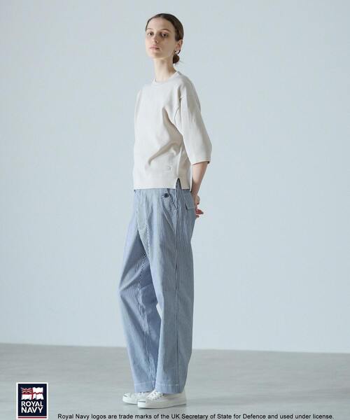 Lourmarin（ルールマラン）の「《別注》【ROYAL NAVY/ロイヤルネイビー】コットンストレートパンツ（その他パンツ・レディース・ブラウン系その他/ブルー系その他/ベージュ/ブラウン・2/4/3）」の21枚目の写真