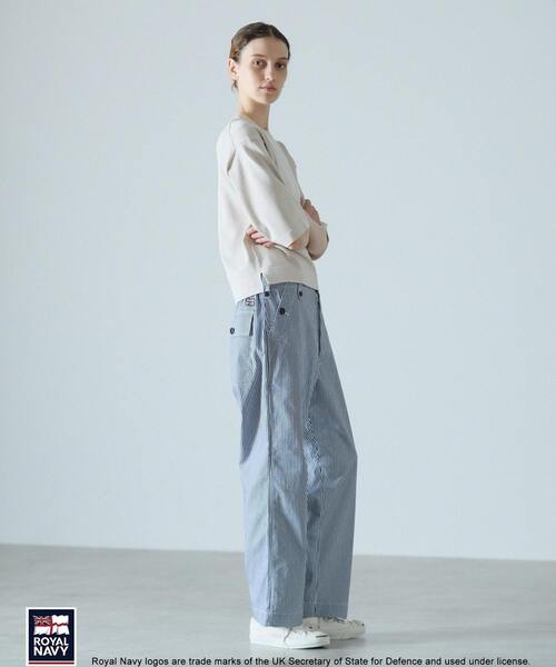 Lourmarin（ルールマラン）の「《別注》【ROYAL NAVY/ロイヤルネイビー】コットンストレートパンツ（その他パンツ・レディース・ブラウン系その他/ブルー系その他/ベージュ/ブラウン・2/4/3）」の22枚目の写真