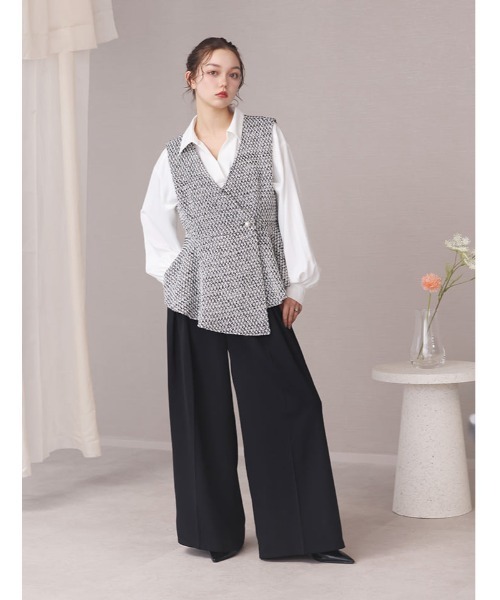 fifth(フィフス)の「パールボタンツイードジレベスト(ベスト・レディース・その他/ホワイト・M)」の18枚目の写真