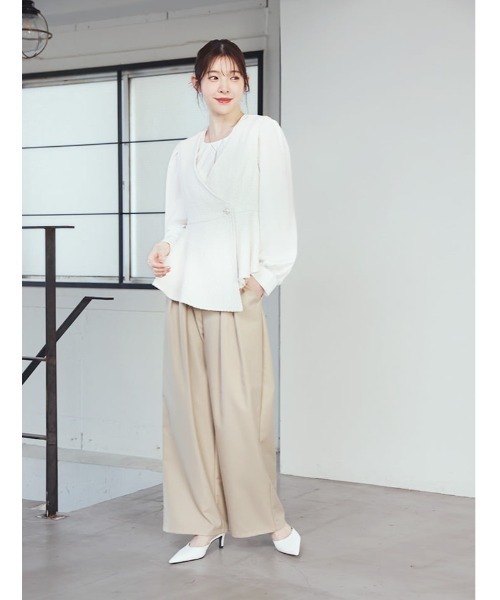 fifth(フィフス)の「パールボタンツイードジレベスト(ベスト・レディース・その他/ホワイト・M)」の4枚目の写真