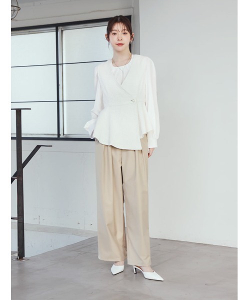 fifth(フィフス)の「パールボタンツイードジレベスト(ベスト・レディース・その他/ホワイト・M)」の5枚目の写真