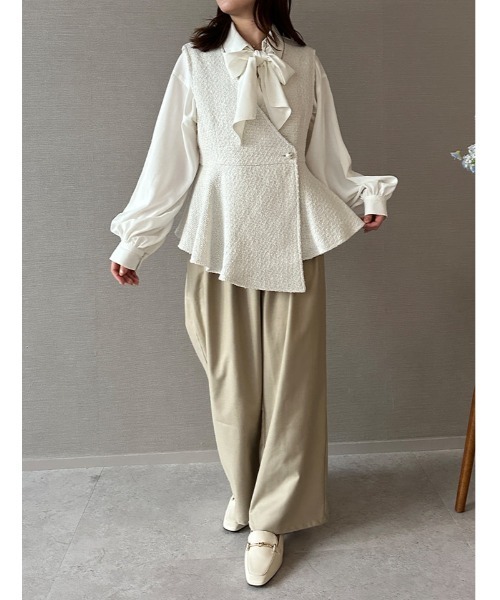 fifth(フィフス)の「パールボタンツイードジレベスト(ベスト・レディース・その他/ホワイト・M)」の10枚目の写真