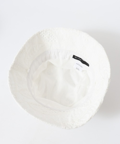 FUNALIVE（ファンアライブ）の「Floral Lace Hat レースハット（ハット・レディース・ブラック/アイボリー・FREE）」の8枚目の写真