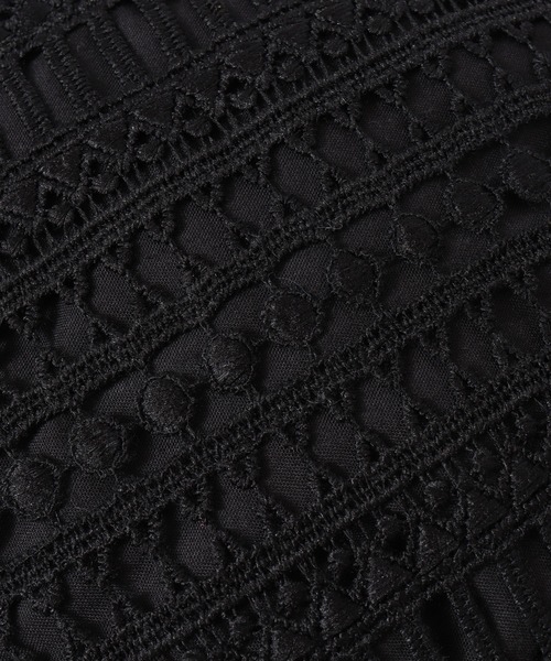 FUNALIVE（ファンアライブ）の「Floral Lace Hat レースハット（ハット・レディース・ブラック/アイボリー・FREE）」の3枚目の写真