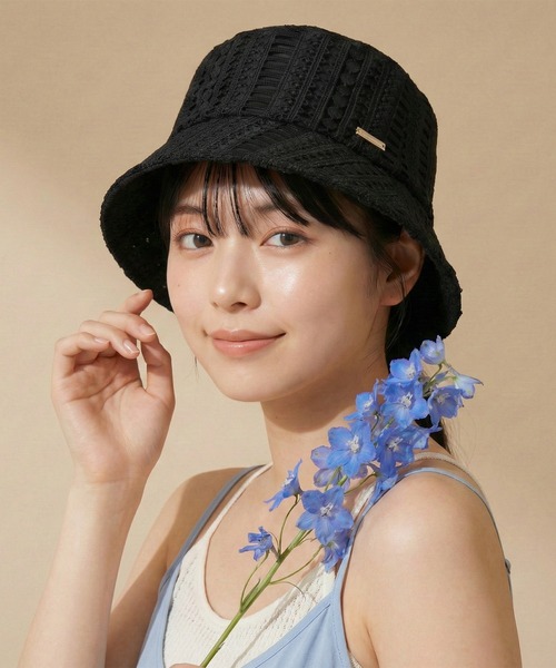 FUNALIVE（ファンアライブ）の「Floral Lace Hat レースハット（ハット・レディース・ブラック/アイボリー・FREE）」の14枚目の写真