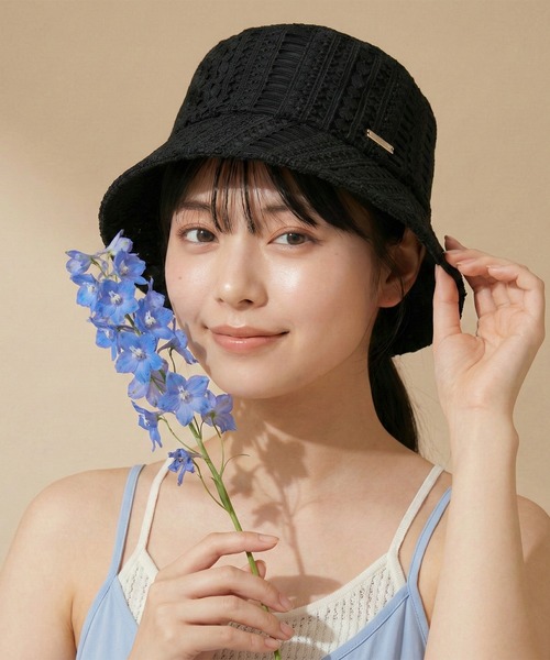 FUNALIVE（ファンアライブ）の「Floral Lace Hat レースハット（ハット・レディース・ブラック/アイボリー・FREE）」の16枚目の写真