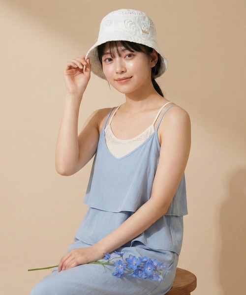 FUNALIVE（ファンアライブ）の「Floral Lace Hat レースハット（ハット・レディース・ブラック/アイボリー・FREE）」の12枚目の写真