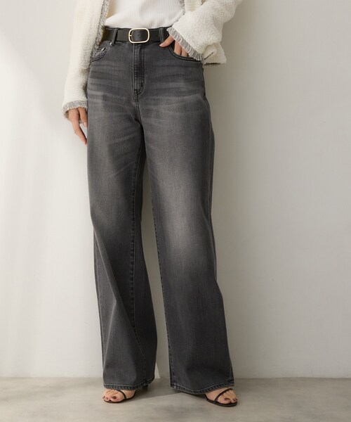 UNTITLED(アンタイトル)の「【新色追加/人気デニム】MAKE×DENIM WIDE(デニムパンツ・レディース・ブルー系その他/ブルー/ブラック・42/50/48/04/03/02/01/00/46/44)」の2枚目の写真