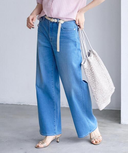 UNTITLED(アンタイトル)の「【追加/人気デニム】MAKE×DENIM WIDE(デニムパンツ・レディース・ブルー系その他/ブルー・42/50/48/04/03/02/01/00/46/44)」の7枚目の写真