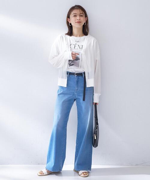 UNTITLED(アンタイトル)の「【追加/人気デニム】MAKE×DENIM WIDE(デニムパンツ・レディース・ブルー系その他/ブルー・42/50/48/04/03/02/01/00/46/44)」の9枚目の写真