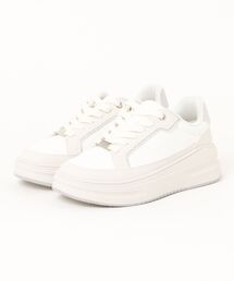 ASBee（アスビー）の「heal me ヒールミー レディース メタルパーツボリュームソールスニーカー【軽量/幅広3E/滑りにくい/高反発クッション】厚底 126203（スニーカー）」