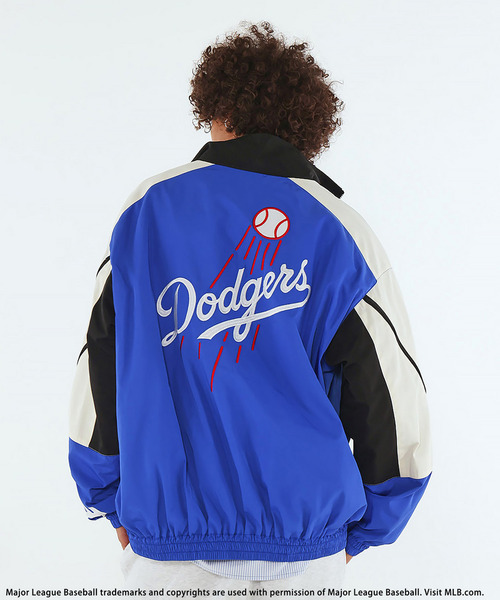 BACK TO THE FIELD(バック トゥー ザ フィールド)の「【MLB】Field Panel blouson(ブルゾン・メンズ・オフホワイト/ブルー系/チェック・FREE)」の1枚目の写真