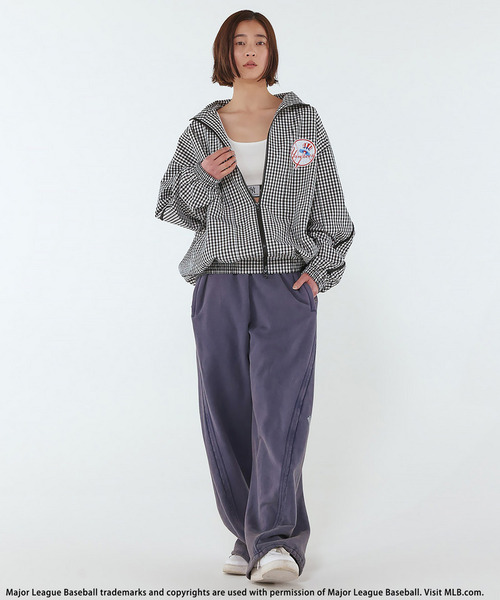 BACK TO THE FIELD(バック トゥー ザ フィールド)の「【MLB】Field Panel blouson(ブルゾン・メンズ・オフホワイト/ブルー系/チェック・FREE)」の6枚目の写真