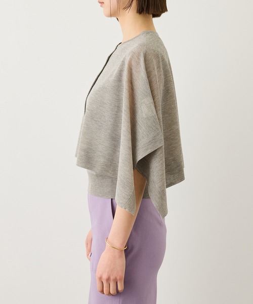 ROPE'（ロペ）の「LEVITA マルチWAYセパレートニットプルーオーバー(ケープ×タンクトップ)/接触冷感・イージーケア（Tシャツ/カットソー・レディース・ベージュ/ブラック・FREE）」の21枚目の写真