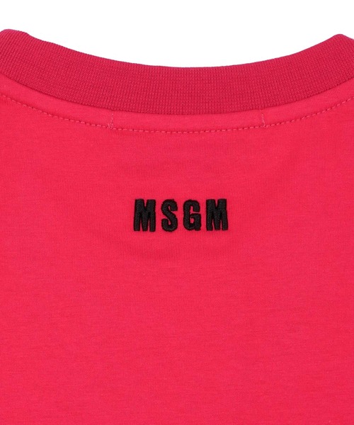 MSGM(エムエスジーエム)の「TheMwave エンブロイダリー Tシャツ(Tシャツ/カットソー・メンズ・ブラック/ホワイト/ローズ・L/XL/M/S)」の7枚目の写真